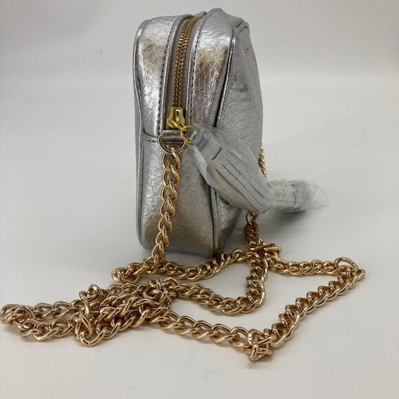 Victoria Secret silver python crossbody bag - Picture 2 of 6